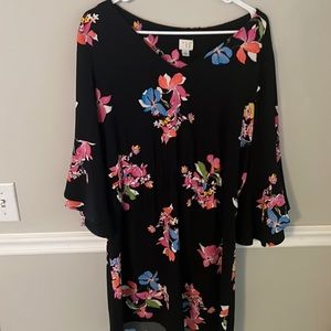 Black Floral A New Day Dress